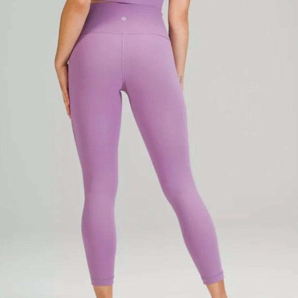 NEW Lululemon Wunder Under 25” FLUX Wisteria Purple Size 8 - Picture 3 of 6